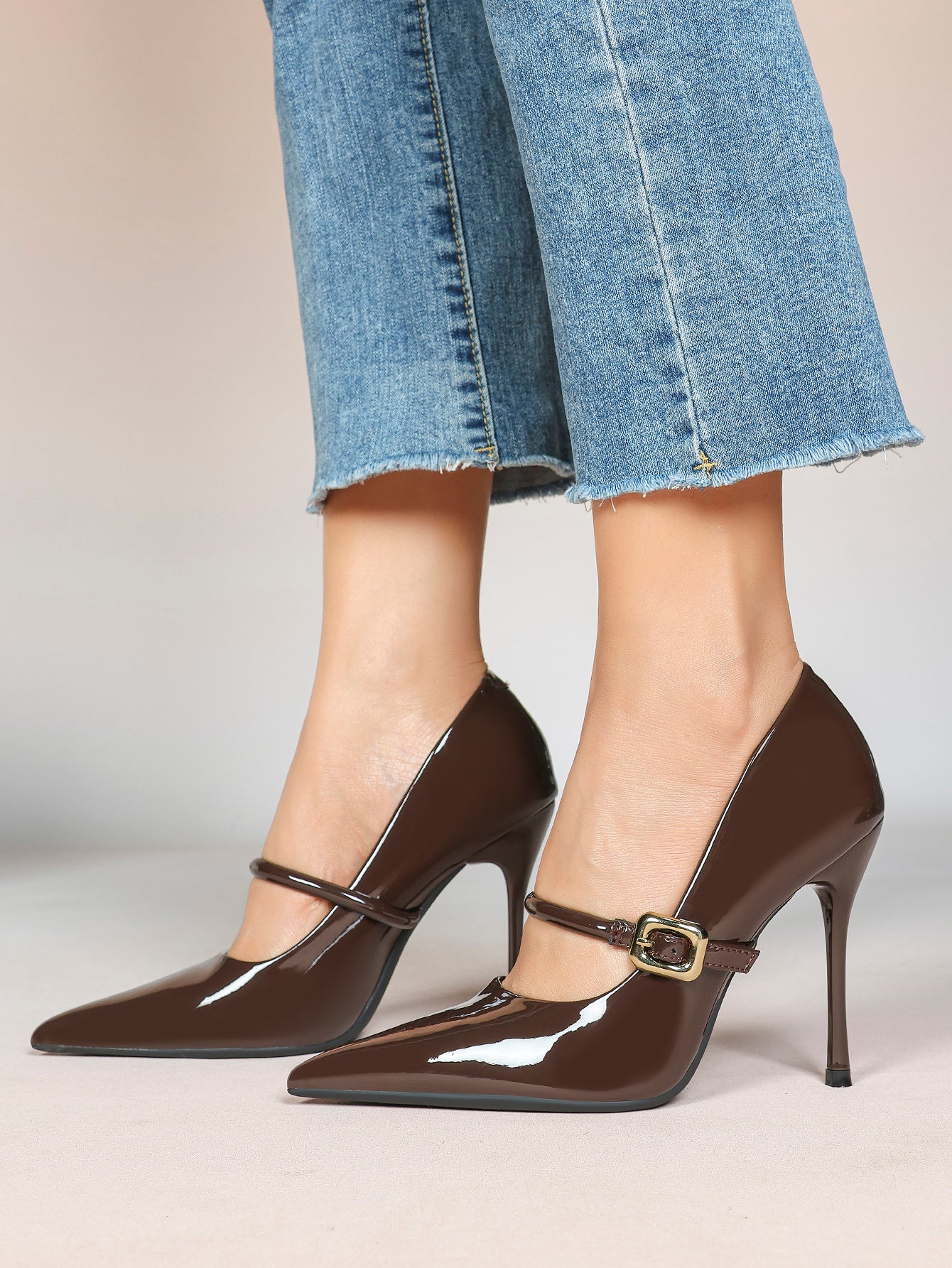 Pointed Toe Mary Jane Pumps Heels - Weddings Formal Event Heels