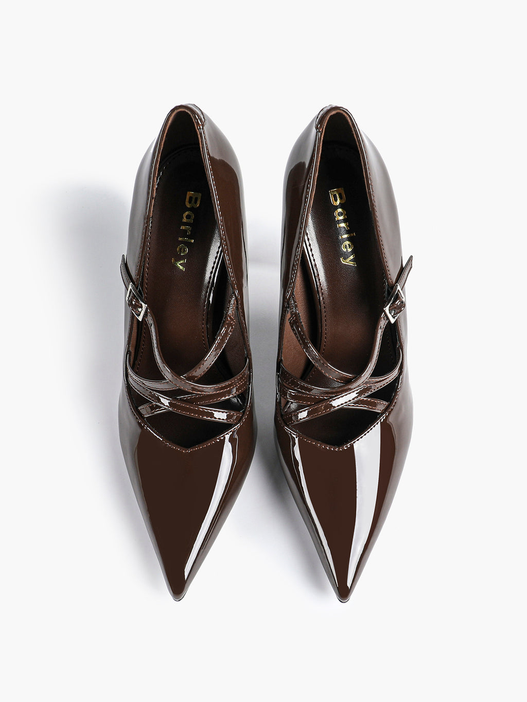 Cross Buckle Slingback Heels - Classic Pointed Toe Pumps