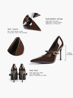 Pointed Toe Mary Jane Pumps Heels - Weddings Formal Event Heels
