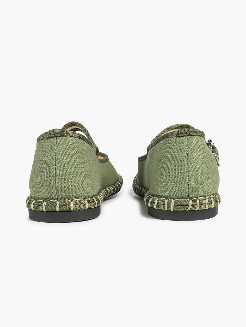 Women's Woven Mary Jane Flats Brown Trim Slip On Shoes Vacation Dailywear Shoes ISHIFIVAN