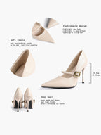 Pointed Toe Mary Jane Pumps Heels - Weddings Formal Event Heels