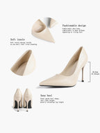 Classic Pointed Toe Stiletto Heels - Office Business Meetings Shoes