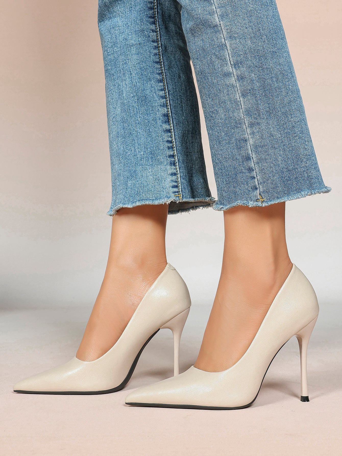 Classic Pointed Toe Stiletto Heels - Office Business Meetings Shoes