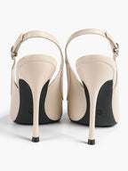 Glossy Patent Slingback Heels | Pointed Toe Formal Heels