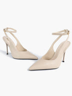 Pointed Toe Ankle Strap Classic Heels – Office Evening Pumps