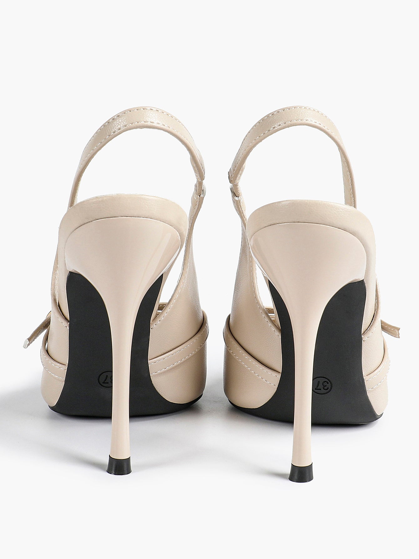 Women's Buckle Accent Pointed Toe Pumps Heels - Party Date Night Heels