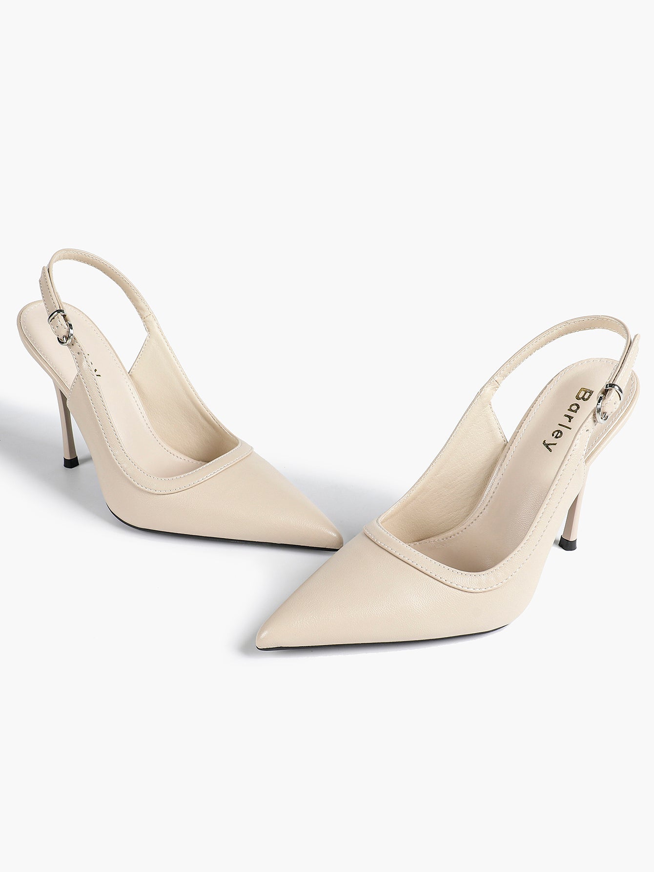 Glossy Patent Slingback Heels | Pointed Toe Formal Heels