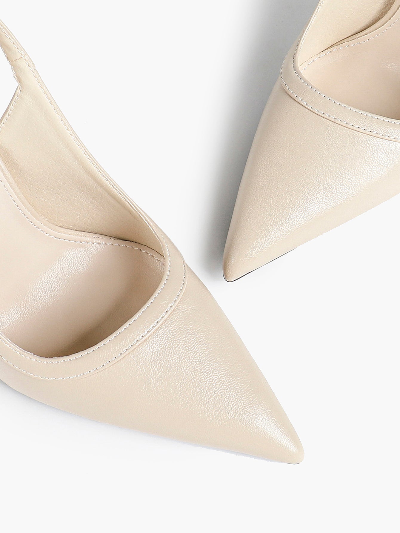 Glossy Patent Slingback Heels | Pointed Toe Formal Heels