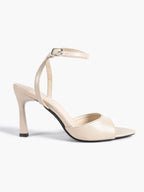 Open Toe Single Band Ankle Strap Heels Adjustable Sandals for Summer Date