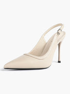 Glossy Patent Slingback Heels | Pointed Toe Formal Heels