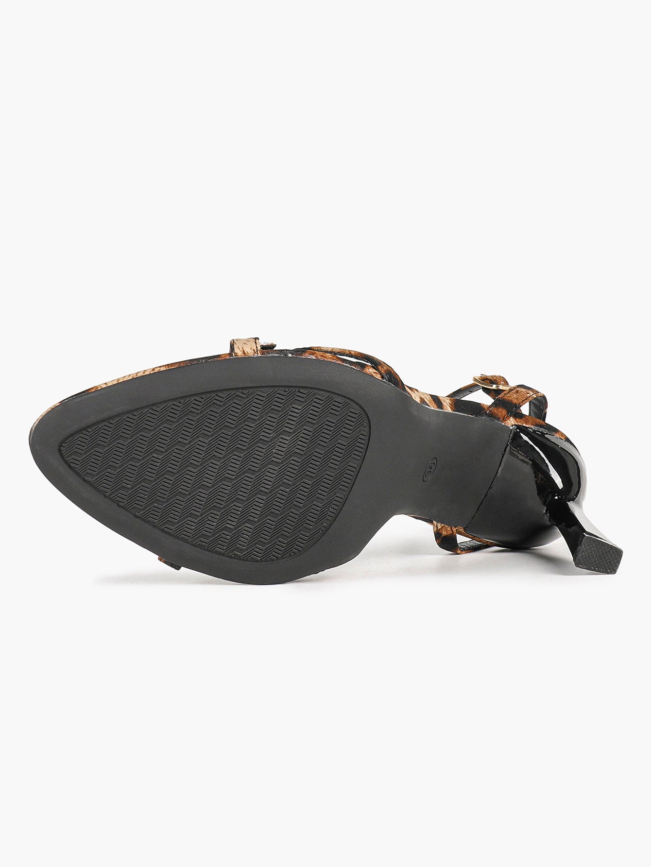 Urban Wild: Leopard Print Cross-Strap Heels for Effortless City Style