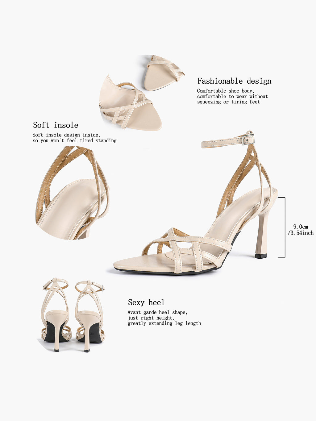 Crisscross Strappy Ankle Strap Metallic Silver Stiletto Sandals Party Date Night