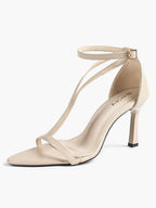 Women's Pointed Toe T-Strap High Heel Sandals -Summer, Wedding Guest, Date Night