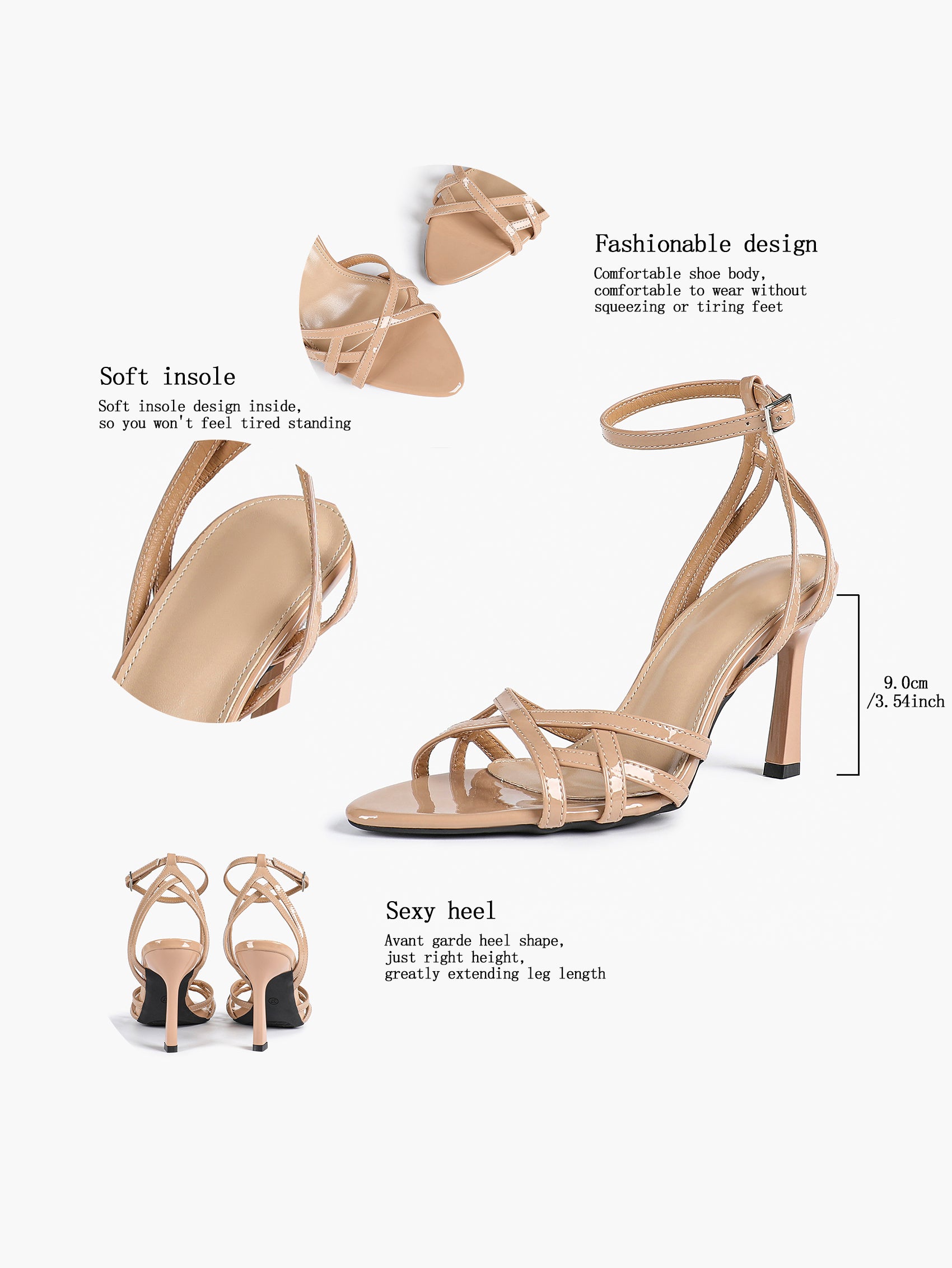Crisscross Strappy Ankle Strap Metallic Silver Stiletto Sandals Party Date Night