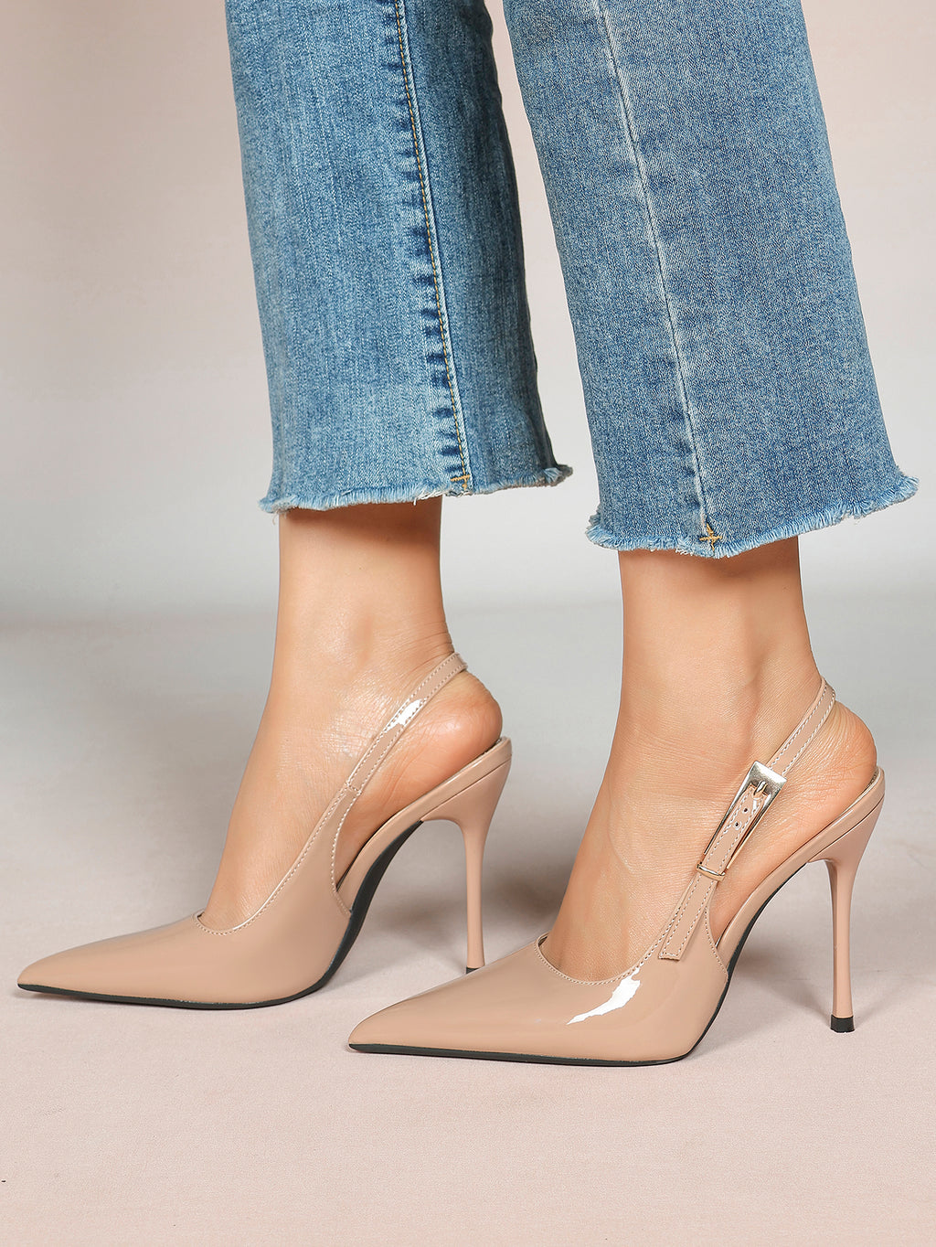 Women's Slingback Pointed Toe Heels-Timeless Elegant Pump