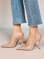 Women's Slingback Pointed Toe Heels-Timeless Elegant Pump