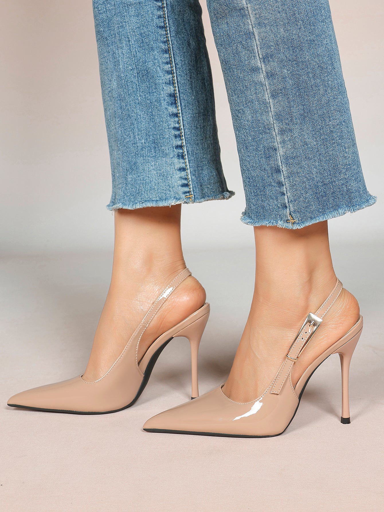Women's Slingback Pointed Toe Heels-Timeless Elegant Pump