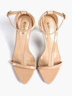 Women's Pointed Toe T-Strap High Heel Sandals -Summer, Wedding Guest, Date Night