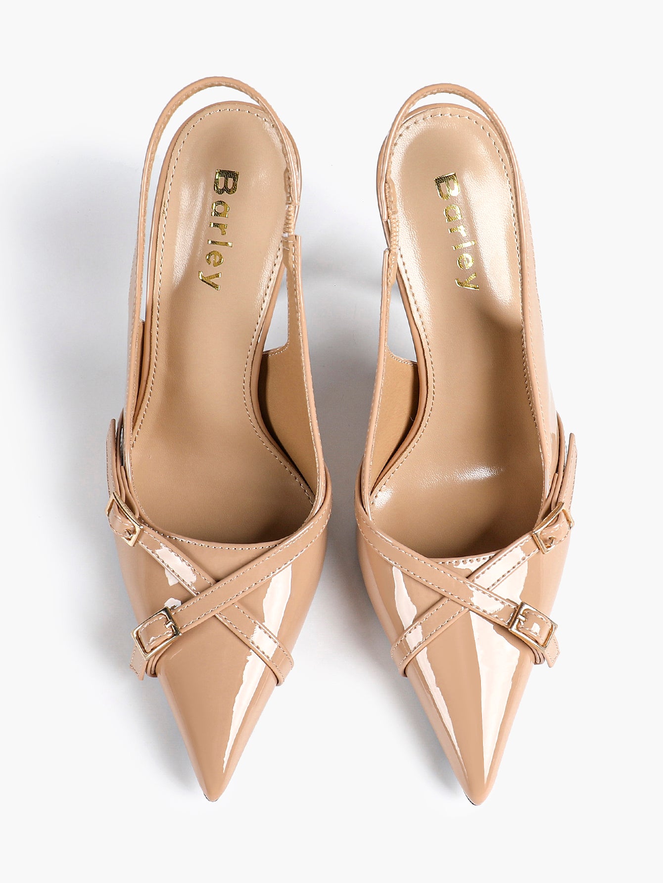 Women's Buckle Accent Pointed Toe Pumps Heels - Party Date Night Heels