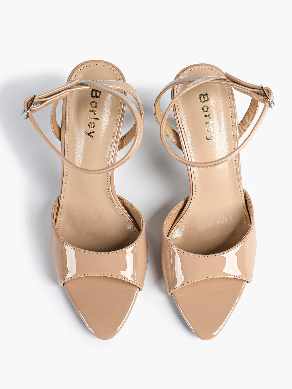 Open Toe Single Band Ankle Strap Heels Adjustable Sandals for Summer Date