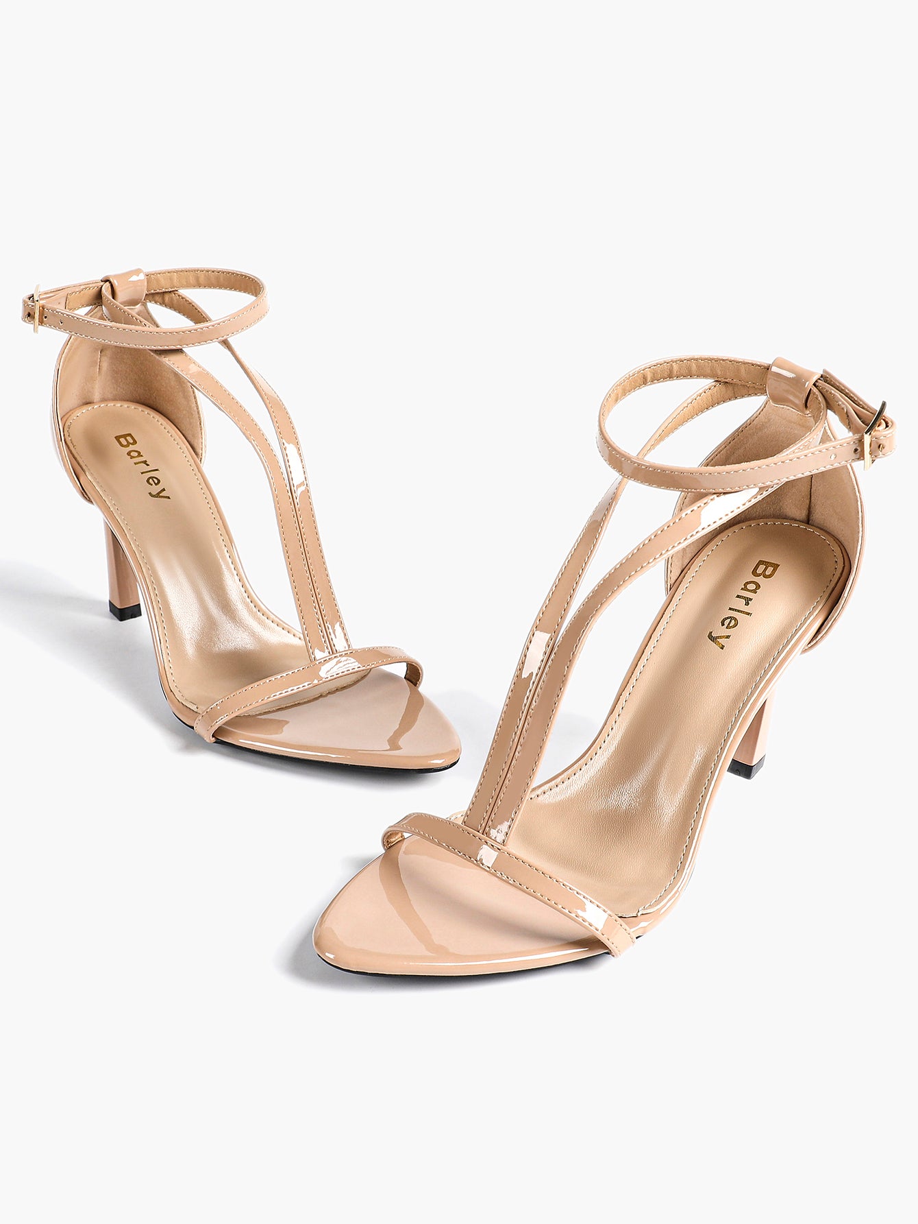 Women's Pointed Toe T-Strap High Heel Sandals -Summer, Wedding Guest, Date Night