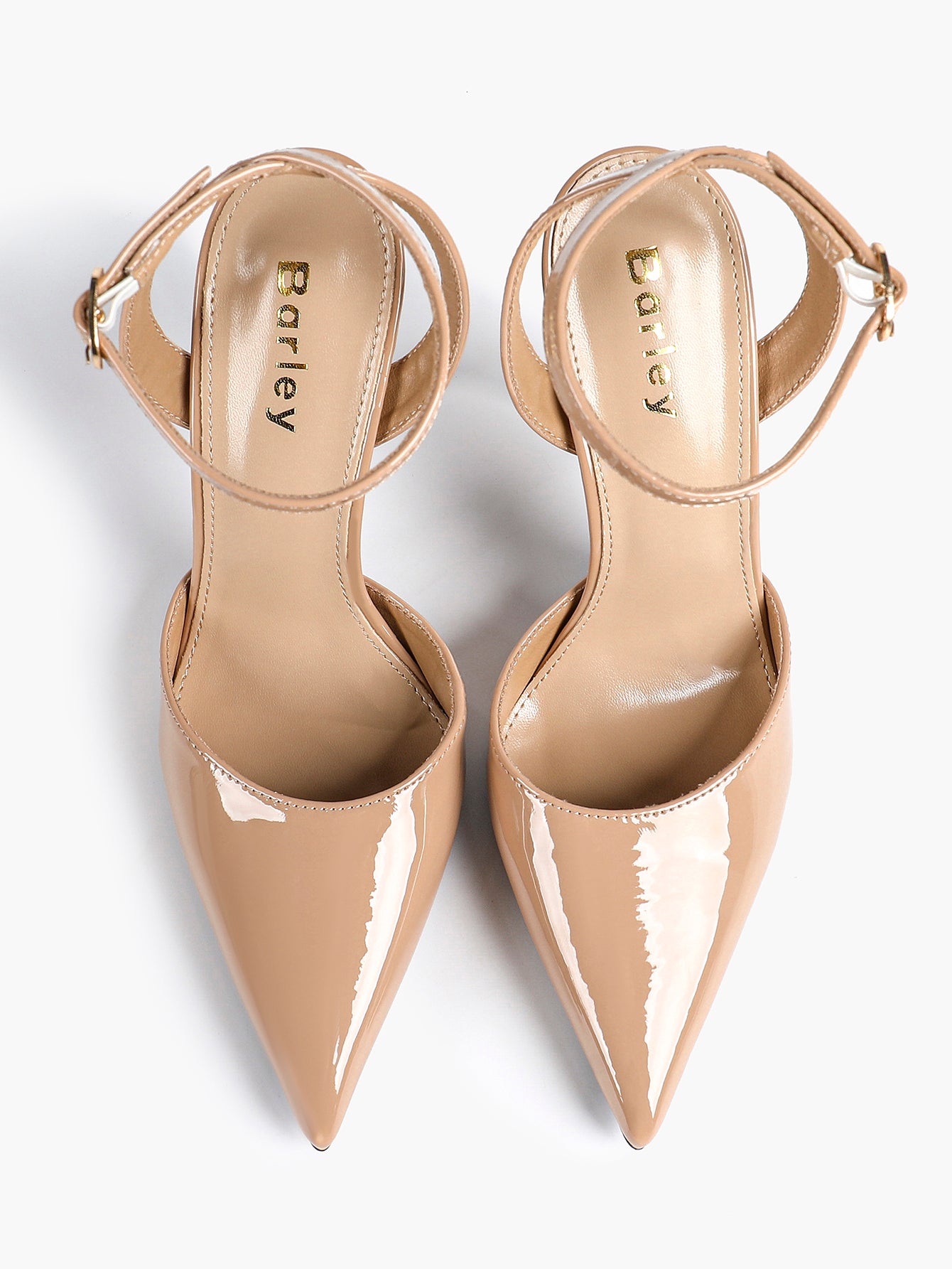 Classic Pointed Toe Ankle Strap Stilettos - Formal Event Heels