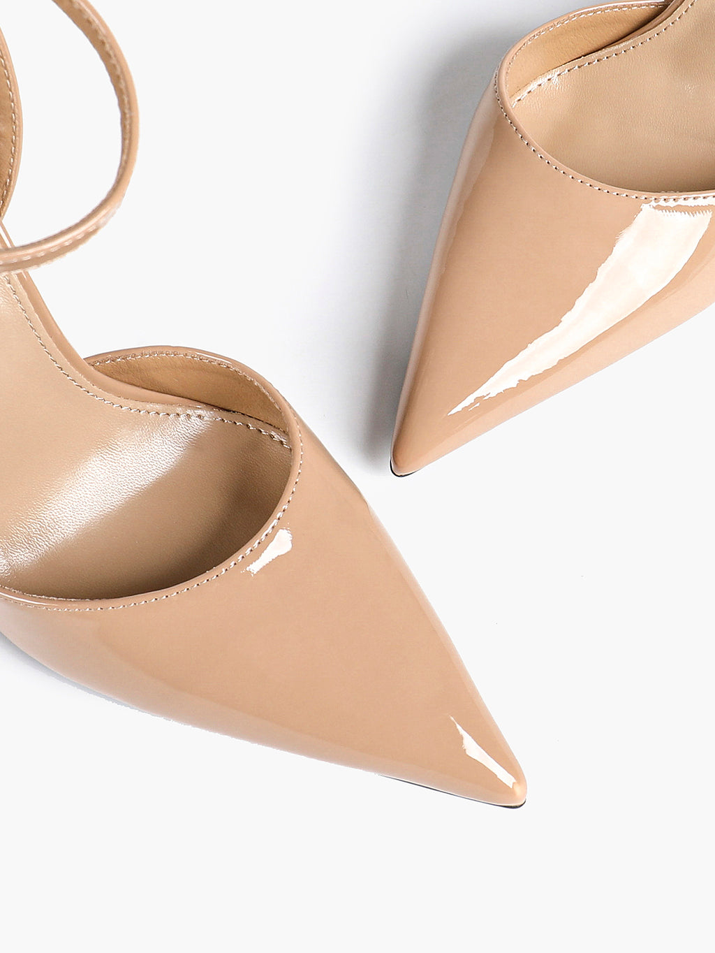 Classic Pointed Toe Ankle Strap Stilettos - Formal Event Heels