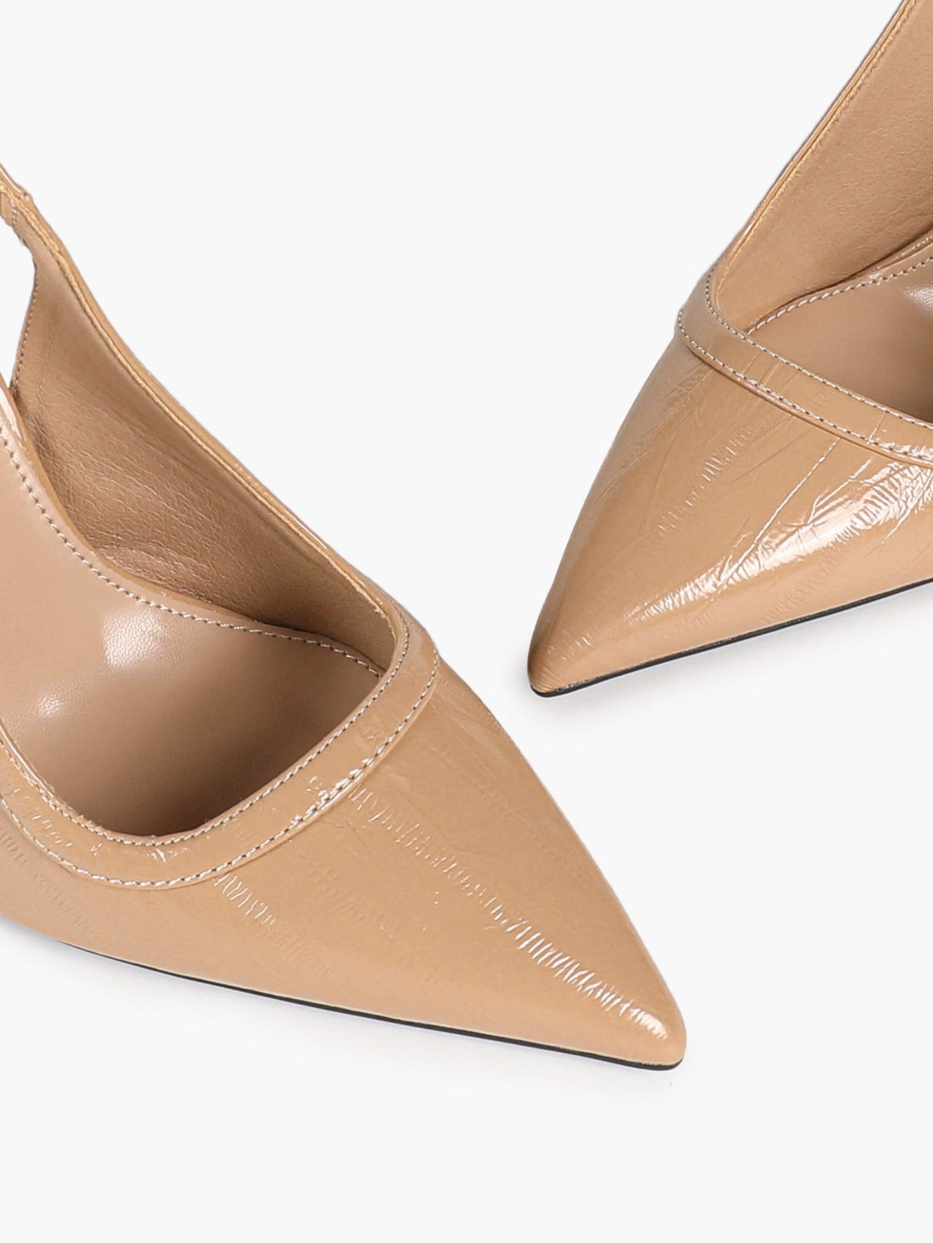 Midnight Gloss: Black Reptile-Print Slingback Heels for Effortless Evening Glamour