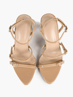Custom-Fit Patent Sandals - 3 Adjustable Buckles for a Perfect Fit on Any Foot