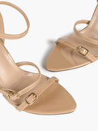 Custom-Fit Patent Sandals - 3 Adjustable Buckles for a Perfect Fit on Any Foot