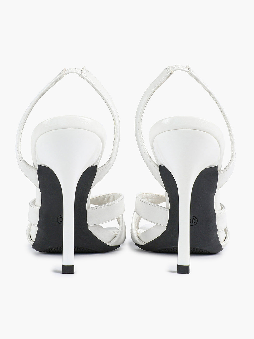 Crisscross Strap Slingback Heeled Sandals Square Toe Stiletto Pumps Wedding Date Night
