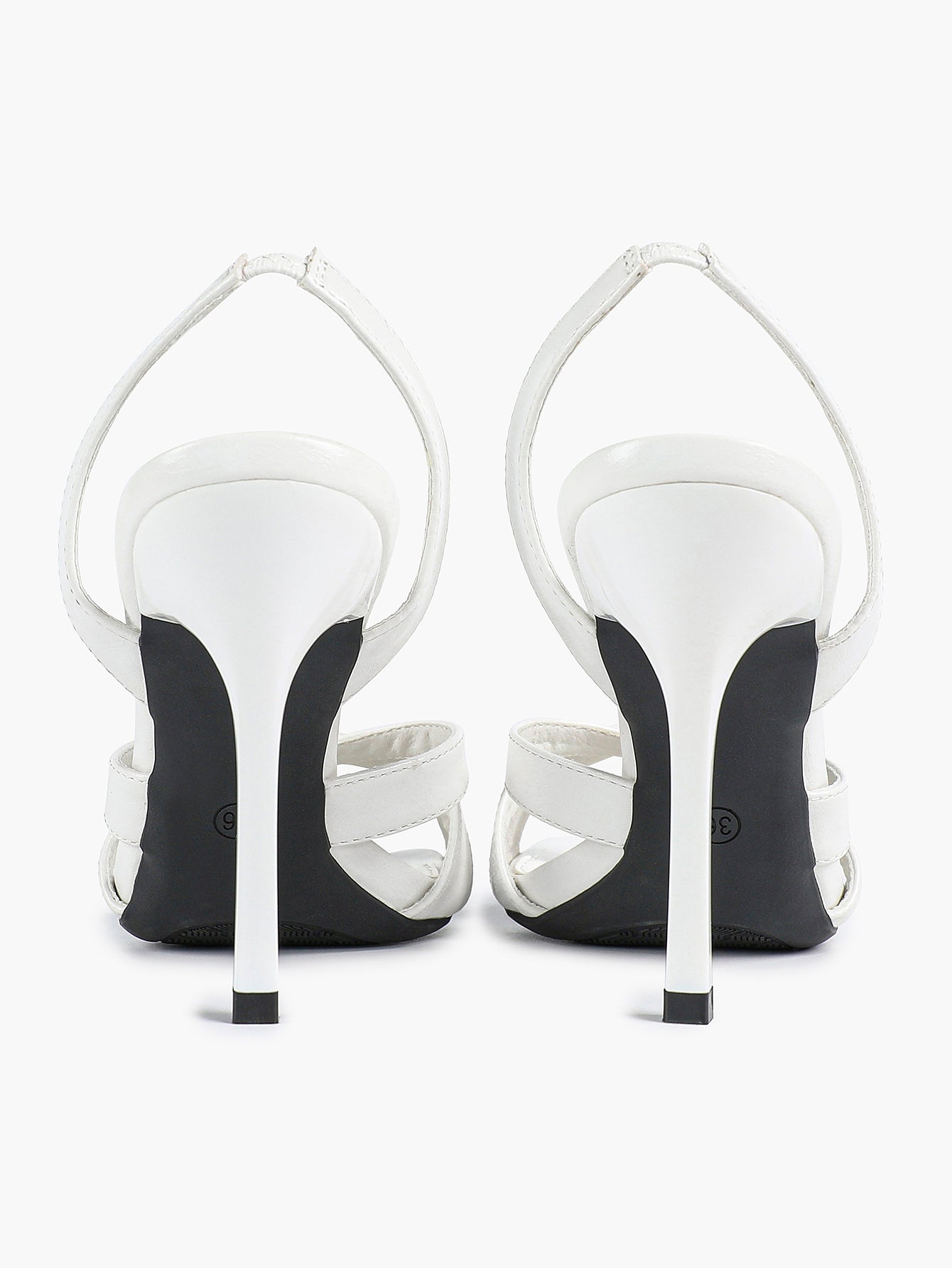 Crisscross Strap Slingback Heeled Sandals Square Toe Stiletto Pumps Wedding Date Night