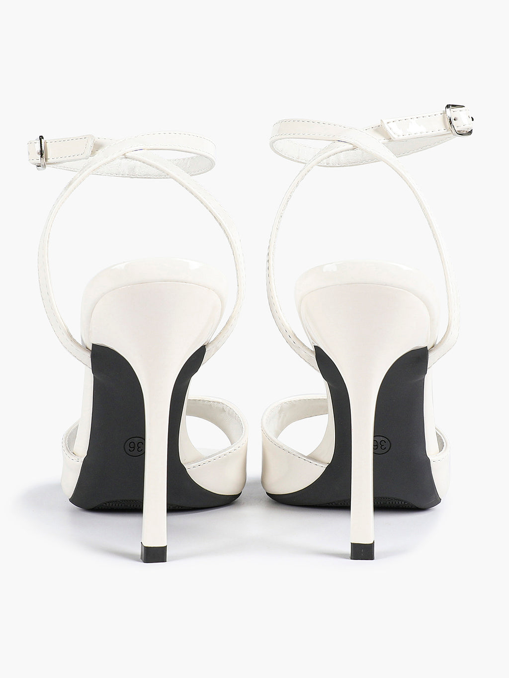 Women's Black Square Toe Ankle Strap Heeled Sandals Wedding Party Casual Shoes