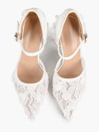 The Gilded Dream: Beige Sequin Mesh Stilettos for Elegant Evening Affairs