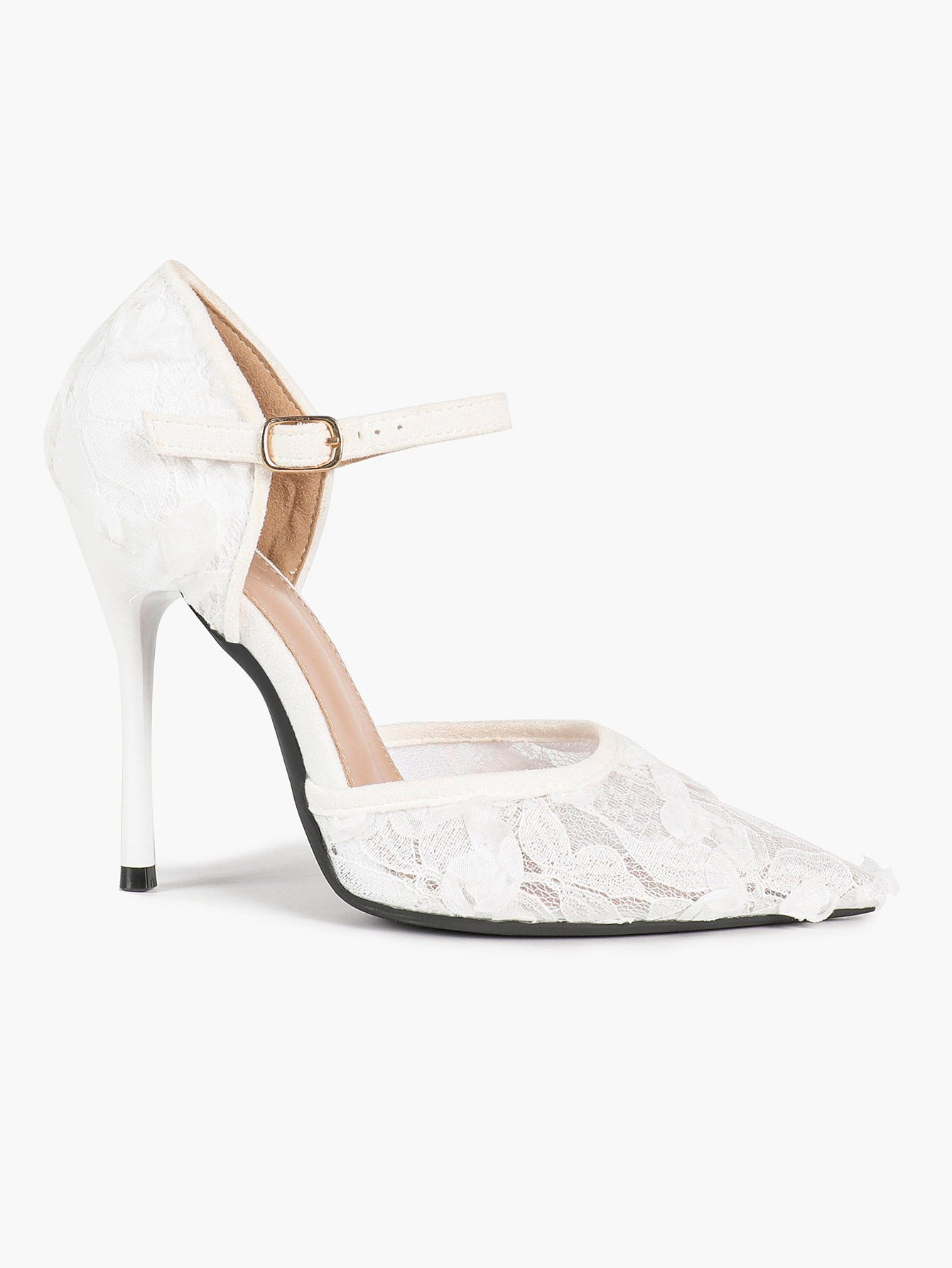 The Gilded Dream: Beige Sequin Mesh Stilettos for Elegant Evening Affairs