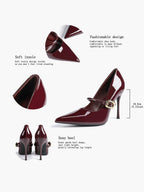 Pointed Toe Mary Jane Pumps Heels - Weddings Formal Event Heels
