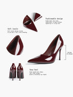 Classic Pointed Toe Stiletto Heels - Office Business Meetings Shoes