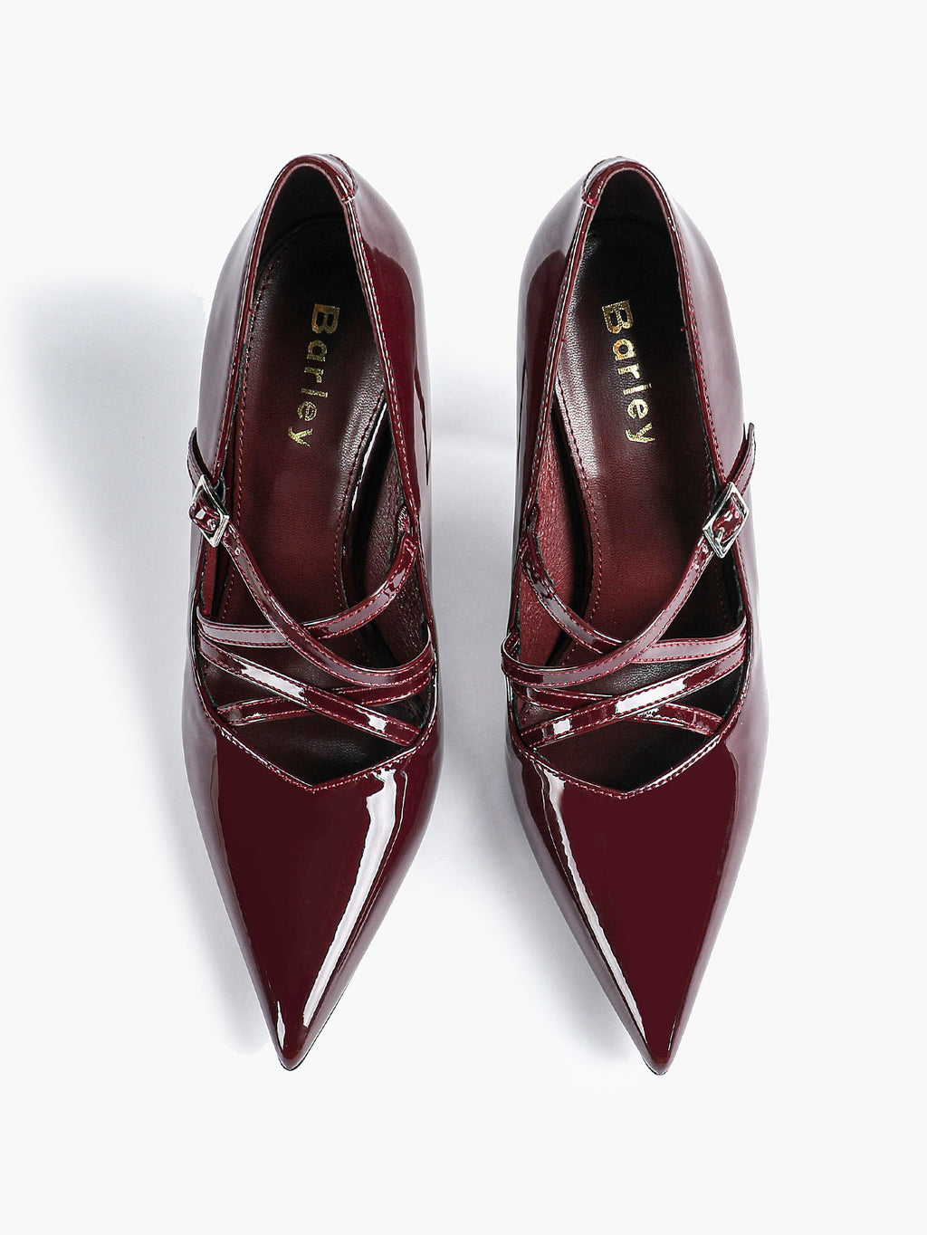 Cross Buckle Slingback Heels - Classic Pointed Toe Pumps