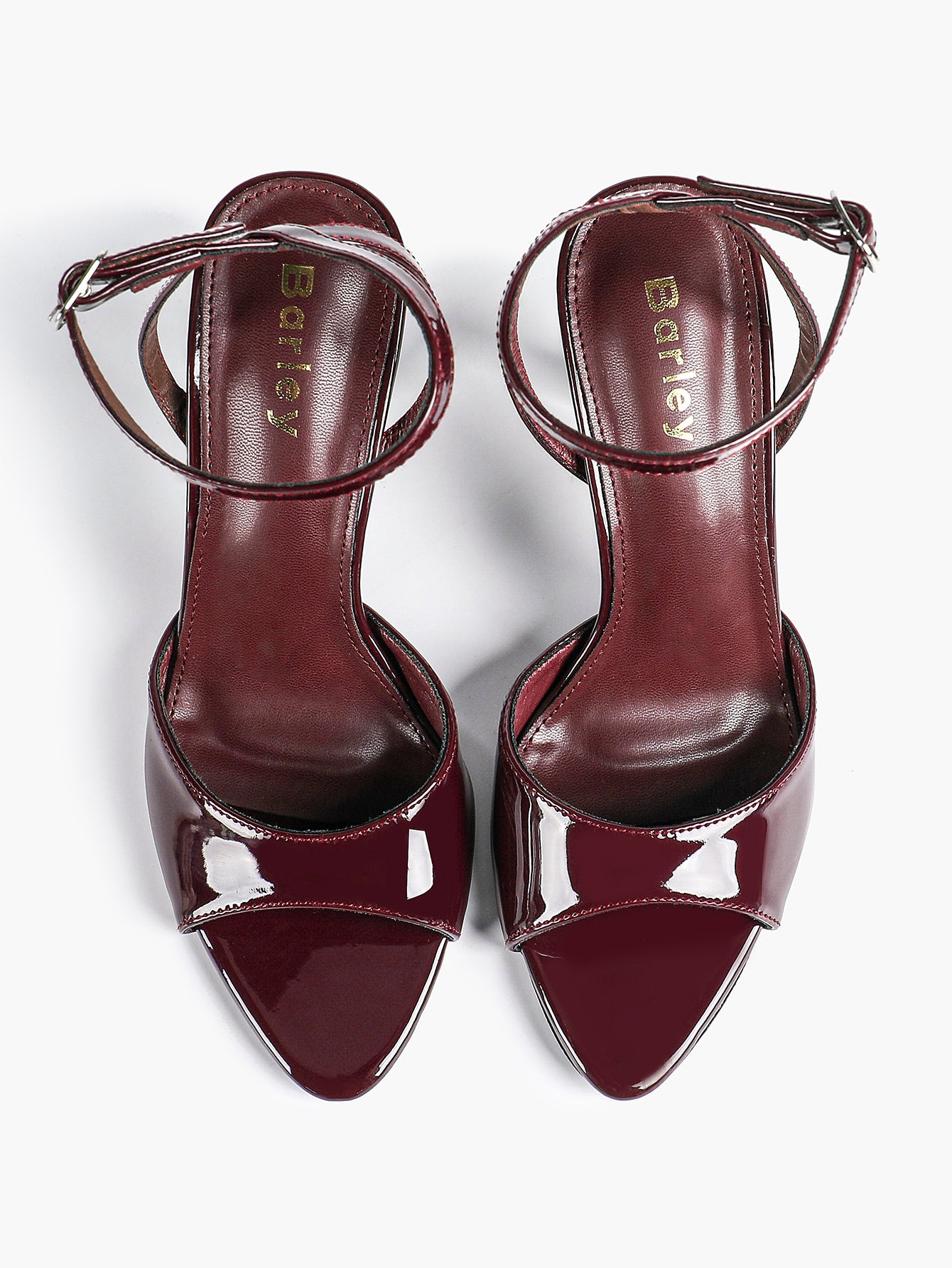 Open Toe Single Band Ankle Strap Heels Adjustable Sandals for Summer Date