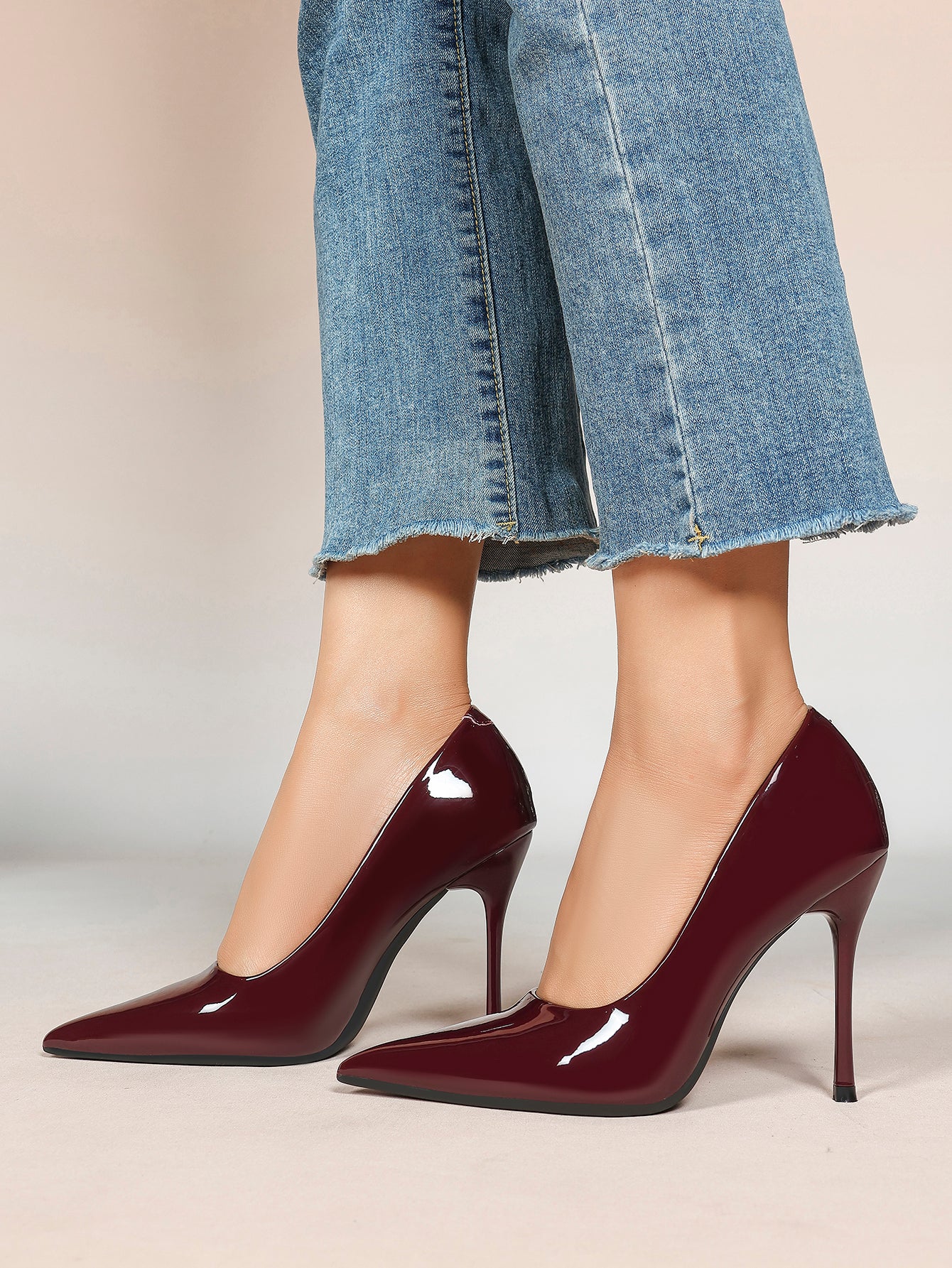 Classic Pointed Toe Stiletto Heels - Office Business Meetings Shoes