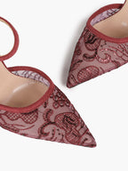 The Gilded Dream: Beige Sequin Mesh Stilettos for Elegant Evening Affairs
