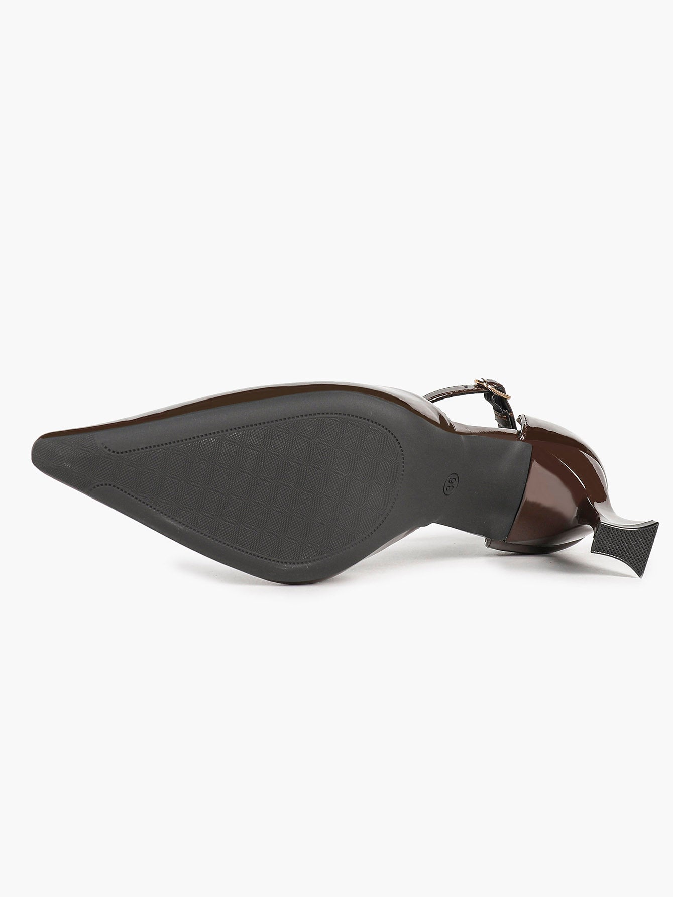 Parisian Stroll:  Chocolate Patent T-Strap Heels for All-Day Comfort