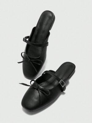 black flat shoes