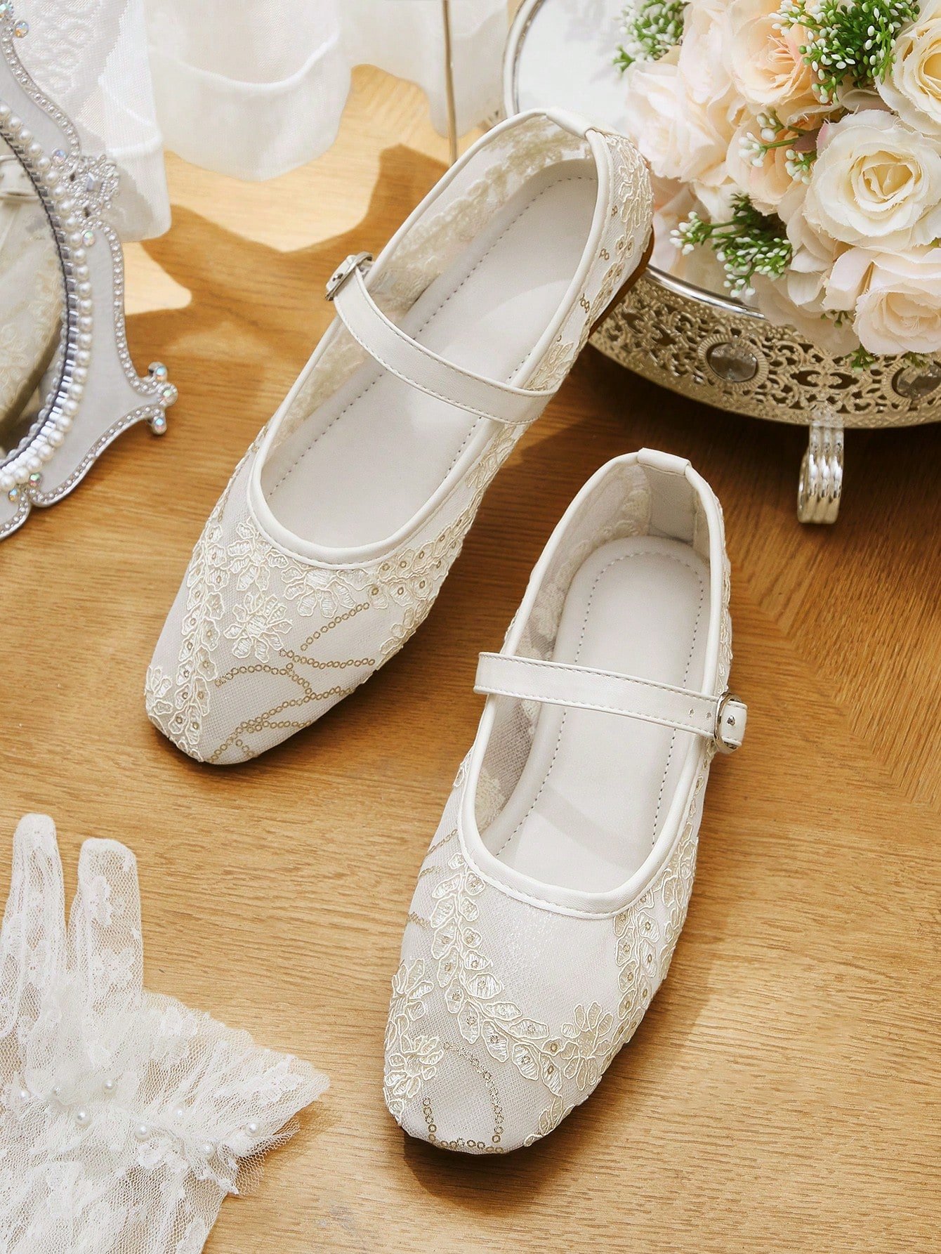 white lace mary jane dress shoes – elegant flats for weddings, parties & special occasions white lace mary jane dress shoes – elegant flats for weddings, parties & special occasions