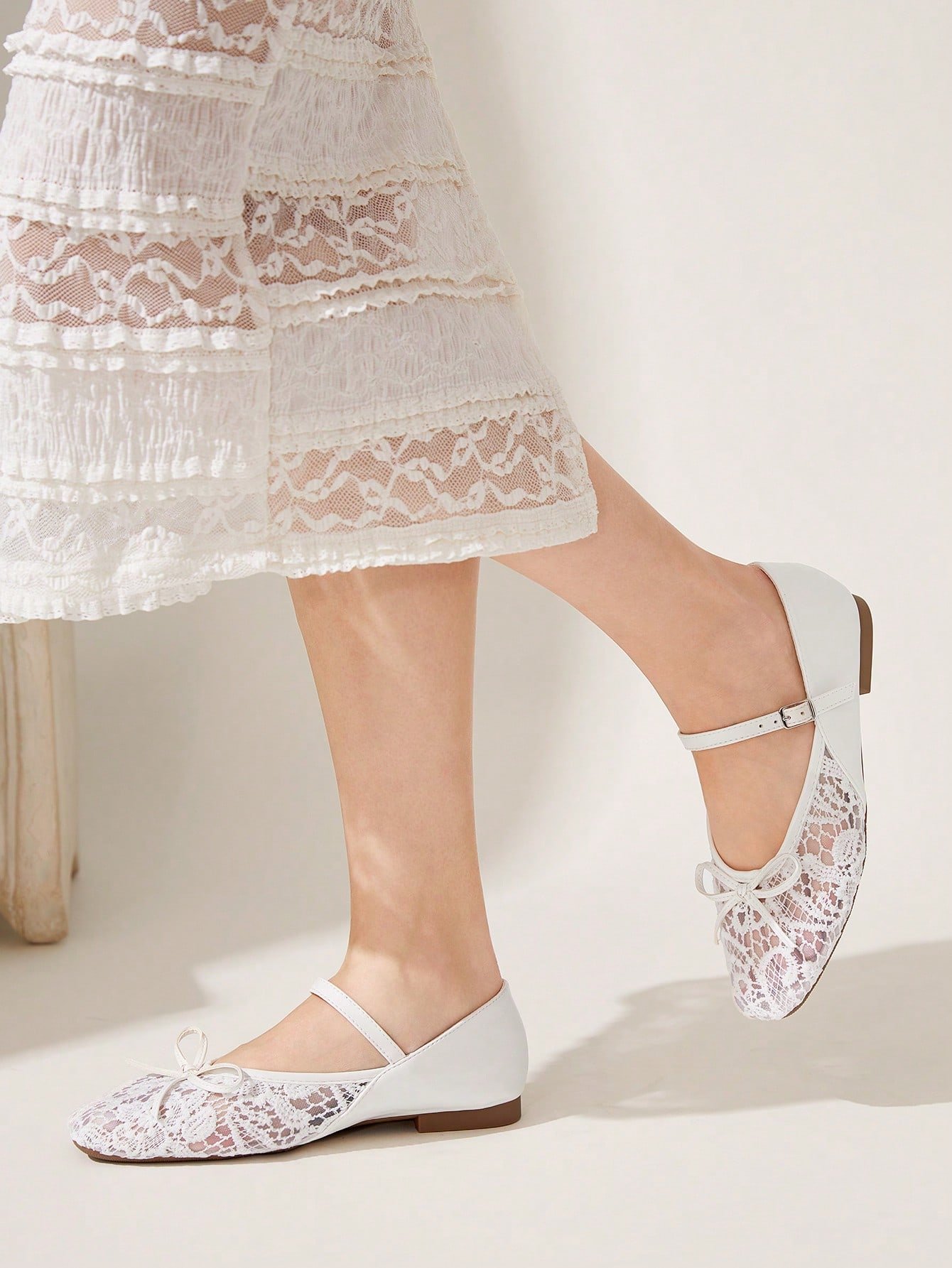 white lace ankle strap ballet flats – elegant everyday & occasion shoes white lace ankle strap ballet flats – elegant everyday & occasion shoes
